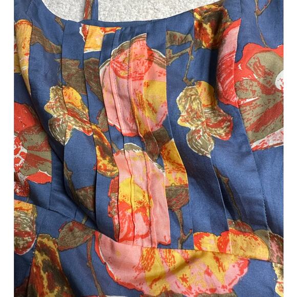 Maeve:  Floral Cut Out Dress Silk Blend - Picture 4 of 6